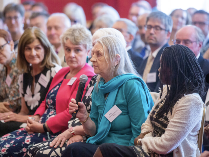 Sue speaking at St James’s Palace